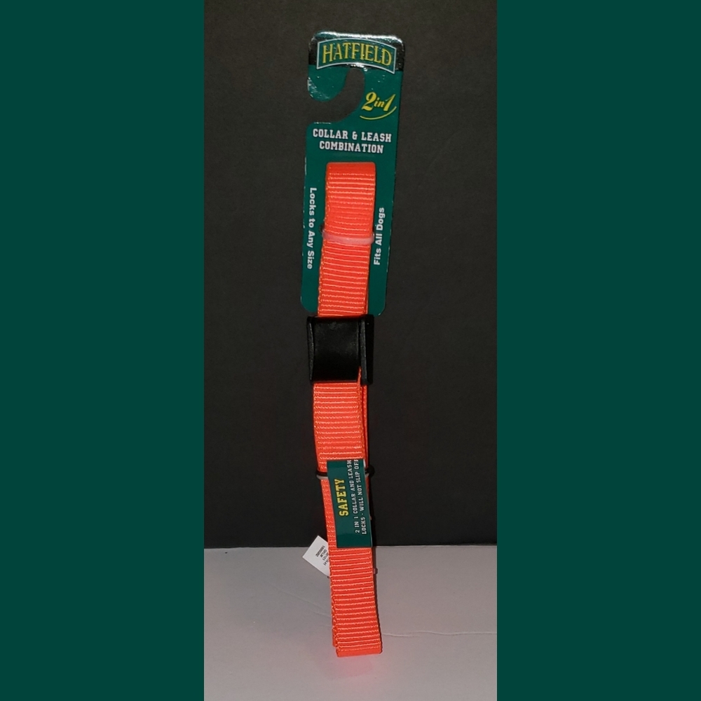 NWT Hatfield (2in1) Dog Collar & Leash Combination